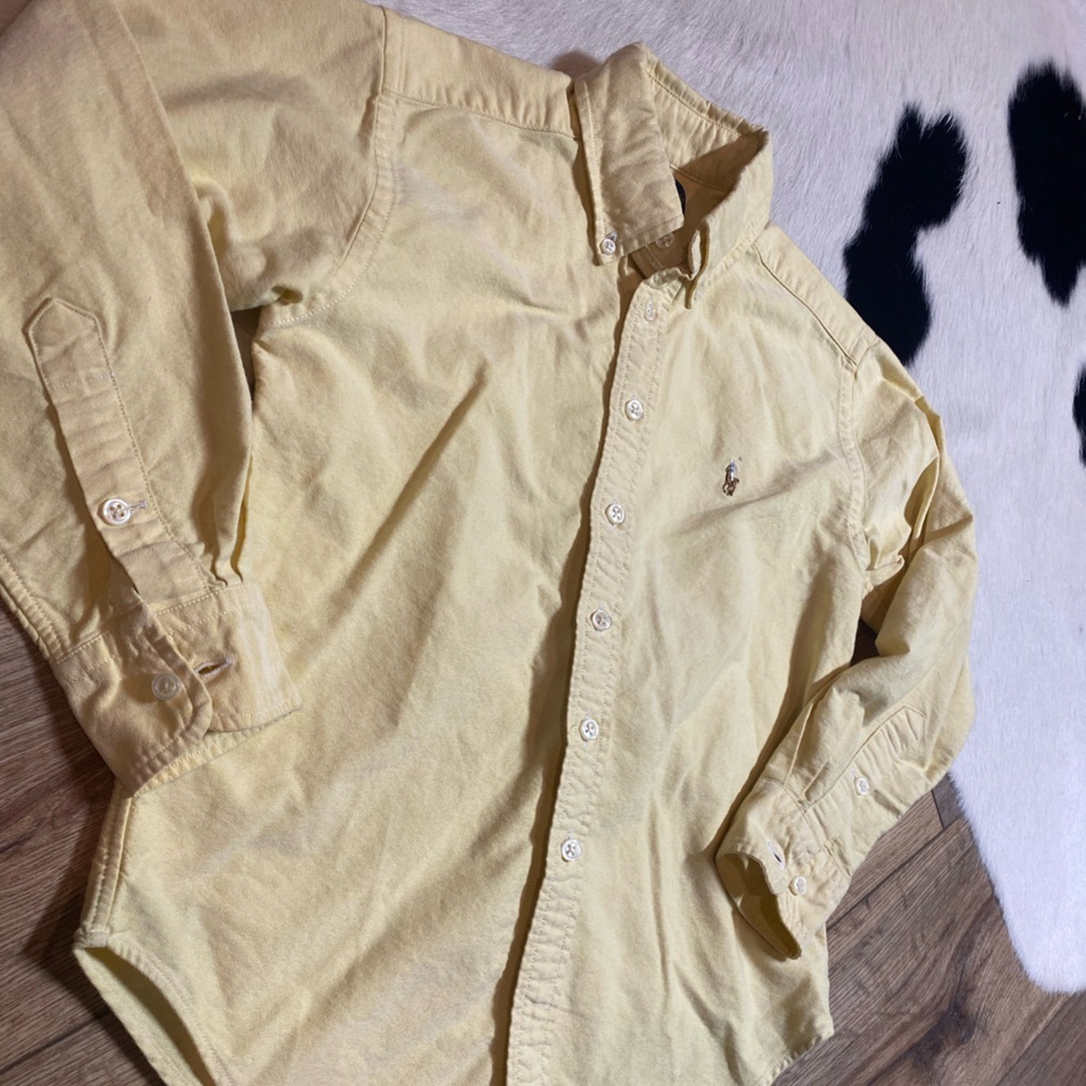 Polo Ralph Lauren Boys' Yellow Button-Down Shirt - Picture 8 of 8